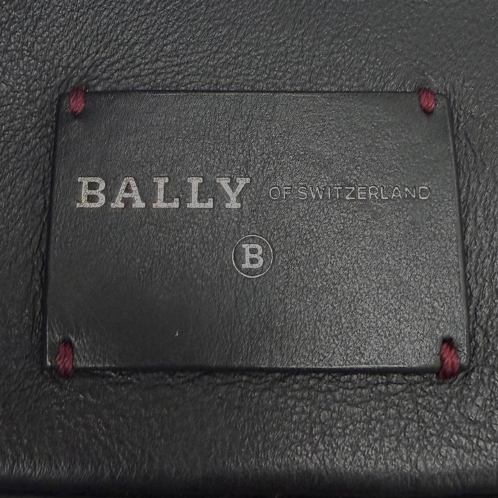 極美品▼BALLY バリー Heyot レザー 2WAY クロスボディバッグ ショルダーバッグ ブラック シルバー金具 ブルガリア製 メンズ 保存袋付き