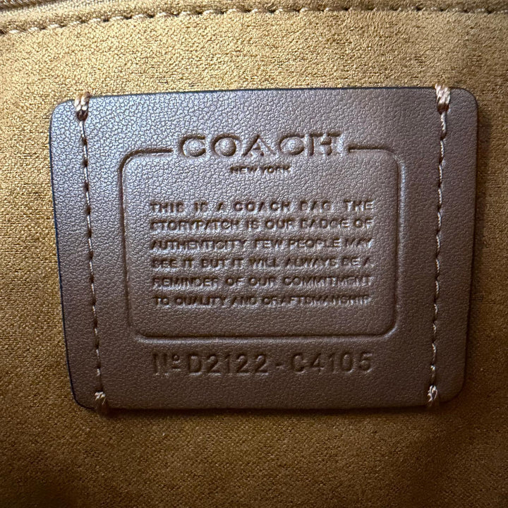 極美品☆COACH コーチ C4106 ジョージー 2WAY レザー サドルバッグ ハンドバッグ ショルダーバッグ ピンク カーキ ブラウン レディース