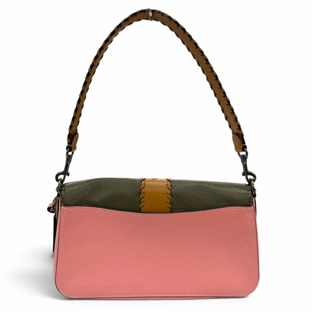 極美品☆COACH コーチ C4106 ジョージー 2WAY レザー サドルバッグ ハンドバッグ ショルダーバッグ ピンク カーキ ブラウン レディース