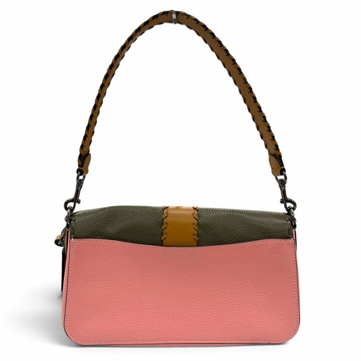 極美品☆COACH コーチ C4106 ジョージー 2WAY レザー サドルバッグ ハンドバッグ ショルダーバッグ ピンク カーキ ブラウン レディース