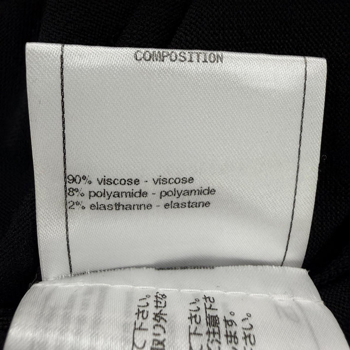 美品☆CHANEL シャネル P64759K60717 ココマークボタン 長袖 ニット トップス ブラック 36 フランス製 正規品 レディース