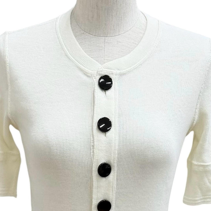 極美品★Chloe クロエ 26SS CH26UJR14089107S コットンジャージー製フィット ヘンリーミニドレス コットン100％ ワンピース S 正規品