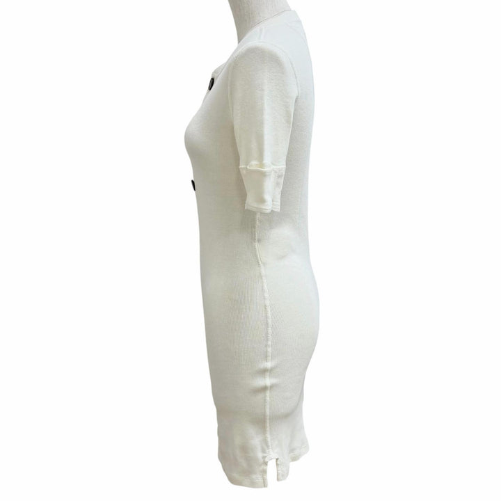 極美品★Chloe クロエ 26SS CH26UJR14089107S コットンジャージー製フィット ヘンリーミニドレス コットン100％ ワンピース S 正規品
