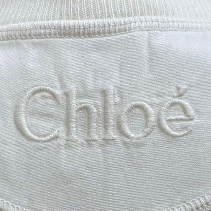 極美品★Chloe クロエ 26SS CH26UJR14089107S コットンジャージー製フィット ヘンリーミニドレス コットン100％ ワンピース S 正規品