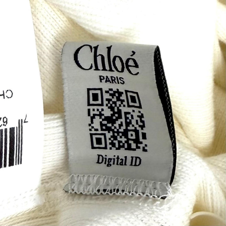 極美品★Chloe クロエ 26SS CH26UJR14089107S コットンジャージー製フィット ヘンリーミニドレス コットン100％ ワンピース S 正規品