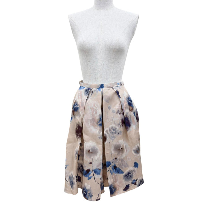 極美品☆Christian Dior クリスチャンディオール 2A21311A1689 シルク100％ 花柄デザイン スカート マルチカラー 38 イタリア製 正規品