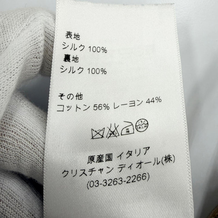 極美品☆Christian Dior クリスチャンディオール 2A21311A1689 シルク100％ 花柄デザイン スカート マルチカラー 38 イタリア製 正規品