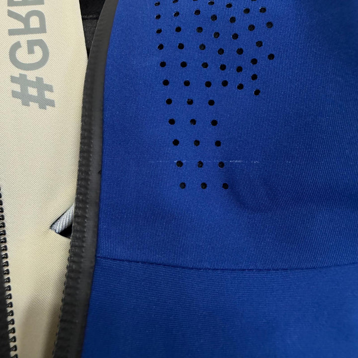 極美品□MONCLER GRENOBLE モンクレール グルノーブル 2023年製 I20971A00040 BRIZON GIUBBOTTO ブルゾン ベージュ ブルー 3 正規品