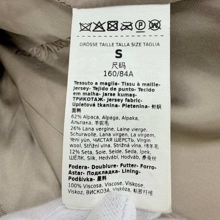 極美品☆Max Mara マックスマーラ 101615136 テディベア アルパカ バージンウール シルク混 ロング丈 コート ベージュ 正規品 レディース