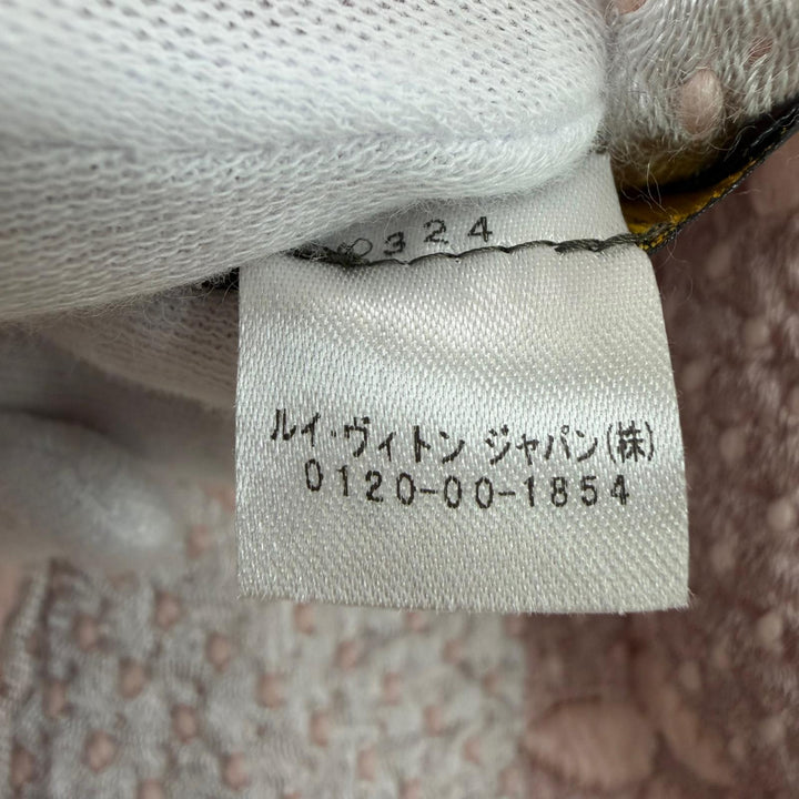美品☆LOUIS VUITTON ルイヴィトン M73057 エシャルプ・ロゴマニア・レインボー ウール シルク クリスタルピンク マフラー 正規品 箱付