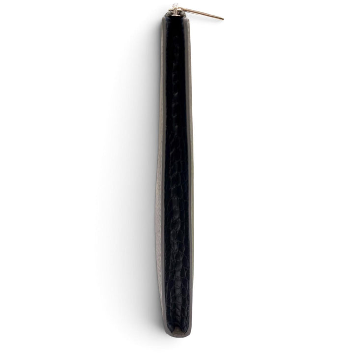 極美品●Camille Fournet カミーユフォルネ トリヨンレザー クロコダイル テミス ヴェルソ クラッチバッグ 仏製 定価165000円 箱付き