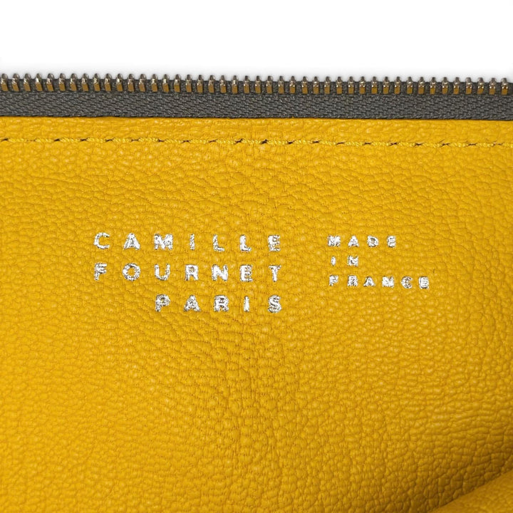 極美品●Camille Fournet カミーユフォルネ トリヨンレザー クロコダイル テミス ヴェルソ クラッチバッグ 仏製 定価165000円 箱付き