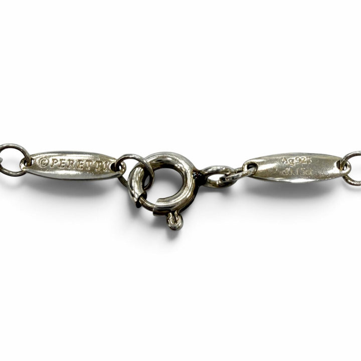 美品★TIFFANY&amp;Co. ティファニー エルサペレッティ AG925 バイザヤード 3Pダイヤモンド ドロップペンダント ネックレス スペイン製 袋付