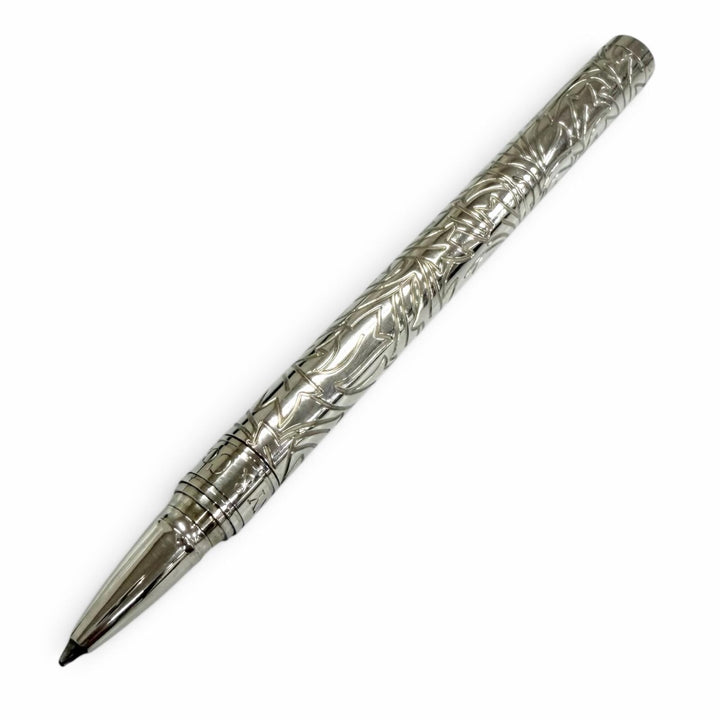 美品□TIFFANY&amp;Co. ティファニー SV925 リーフデザイン キャップ式 ボールペン シルバー ドイツ製 重量40g メンズ レディース 筆記確認済