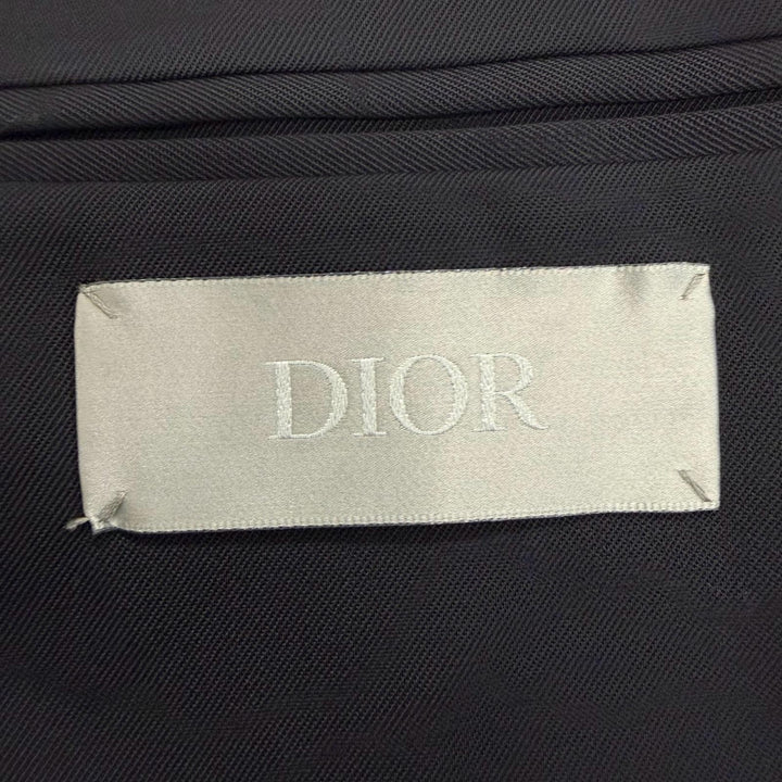 未使用品□DIOR ディオール オム 933C224A4739 ウール100％ シングル ブレザー テーラードジャケット ダークネイビー 50 伊製 正規品