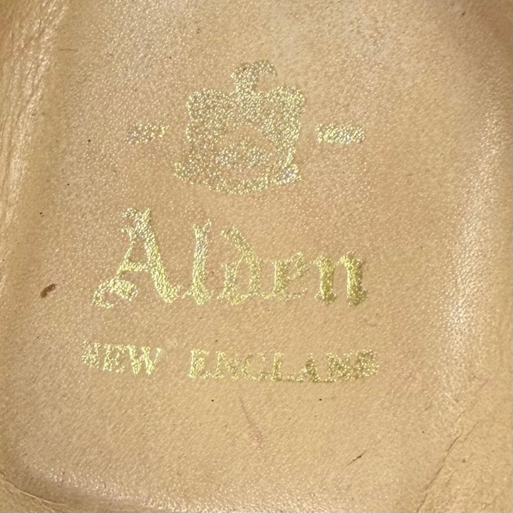 良品▼ALDEN オールデン 99162 コードバン Uチップ レザーシューズ コイン ローファー ダークブラウン 6 イングランド製 メンズ ビジネス