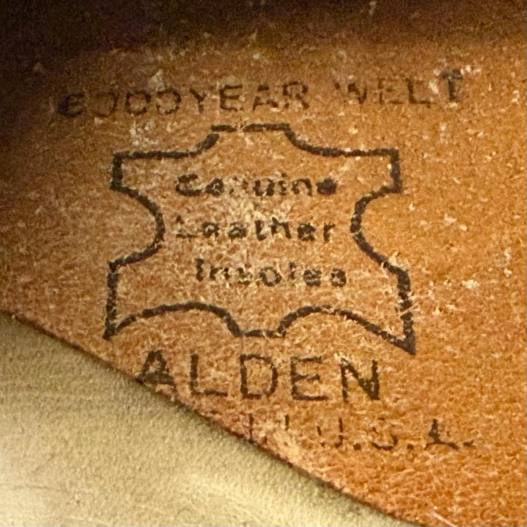 良品▼ALDEN オールデン 99162 コードバン Uチップ レザーシューズ コイン ローファー ダークブラウン 6 イングランド製 メンズ ビジネス