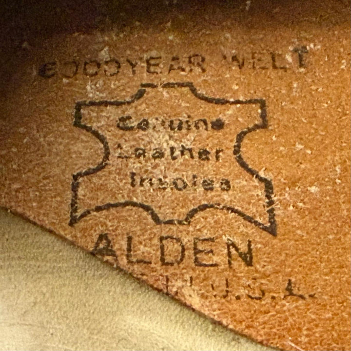 良品▼ALDEN オールデン 99162 コードバン Uチップ レザーシューズ コイン ローファー ダークブラウン 6 イングランド製 メンズ ビジネス