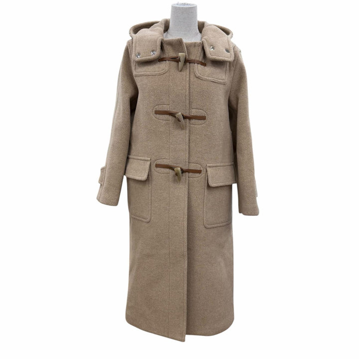 極美品☆Mackintosh マッキントッシュ 25AW L252HI1195ULDT ウール100％ GLENCAPLE ダッフルコート ベージュ 4 日本製 正規品 レディース