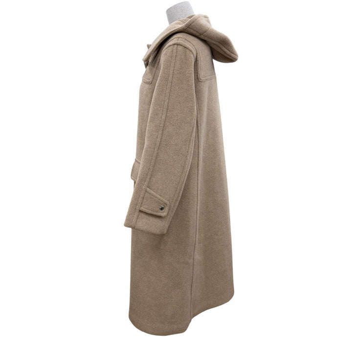 極美品☆Mackintosh マッキントッシュ 25AW L252HI1195ULDT ウール100％ GLENCAPLE ダッフルコート ベージュ 4 日本製 正規品 レディース