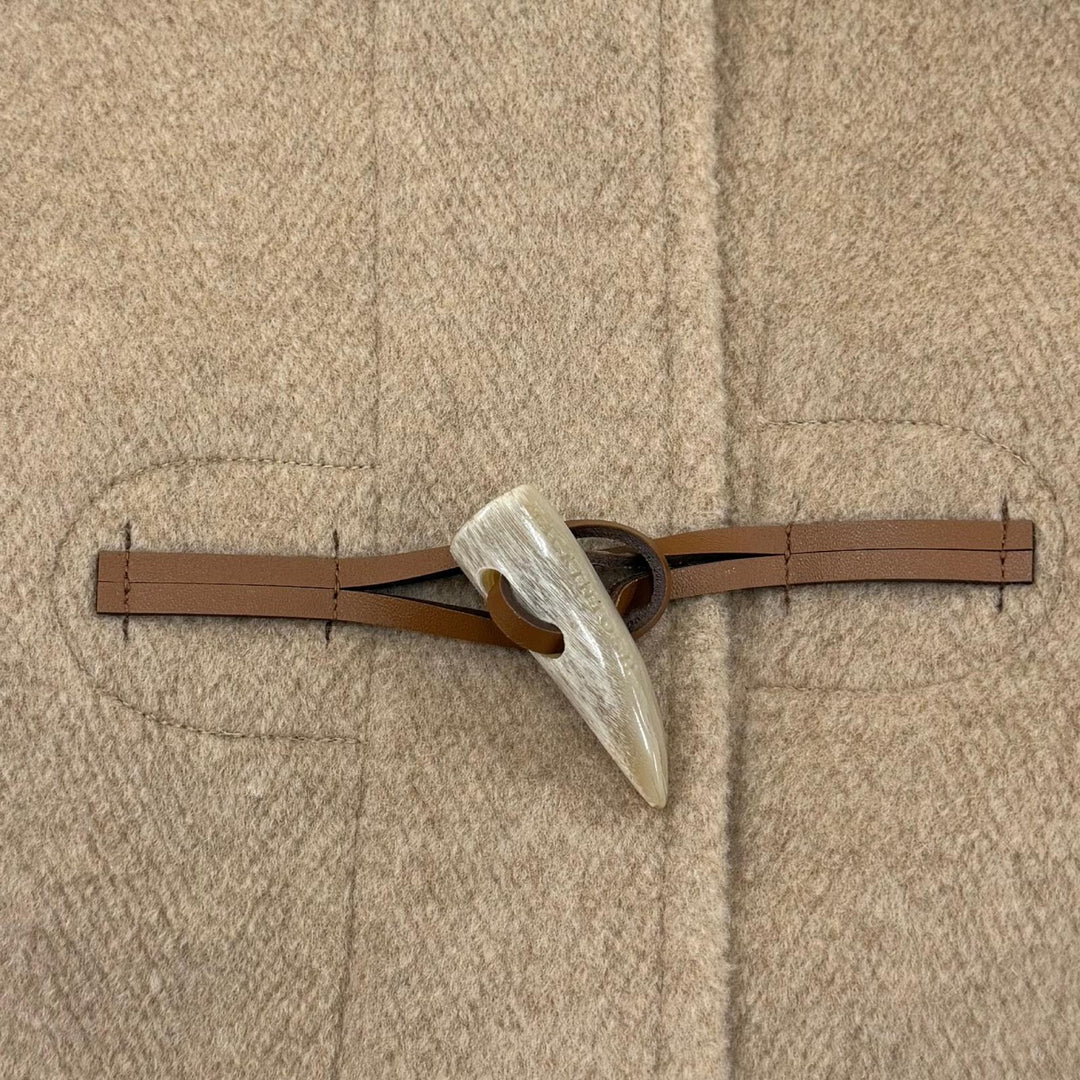 極美品☆Mackintosh マッキントッシュ 25AW L252HI1195ULDT ウール100％ GLENCAPLE ダッフルコート ベージュ 4 日本製 正規品 レディース