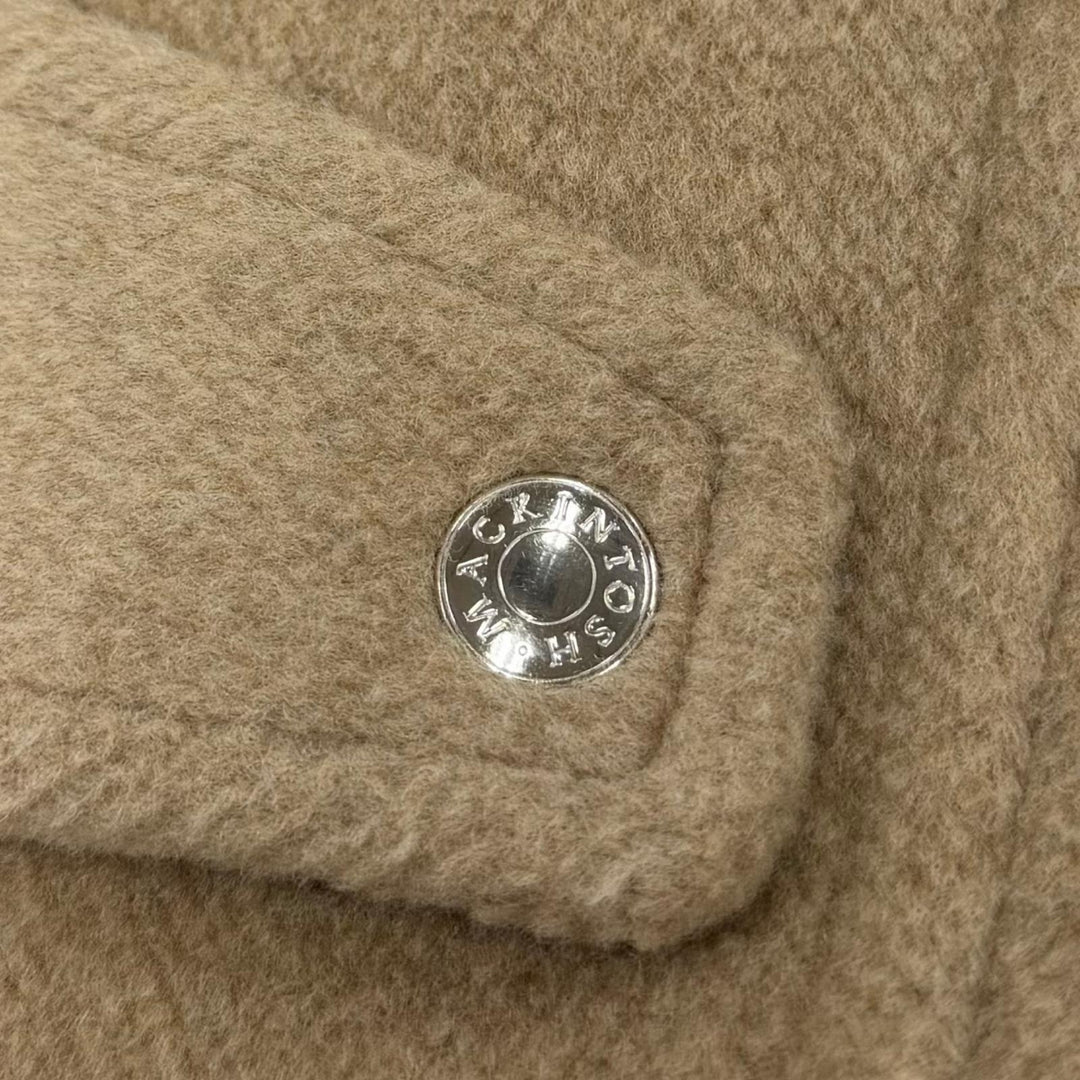 極美品☆Mackintosh マッキントッシュ 25AW L252HI1195ULDT ウール100％ GLENCAPLE ダッフルコート ベージュ 4 日本製 正規品 レディース