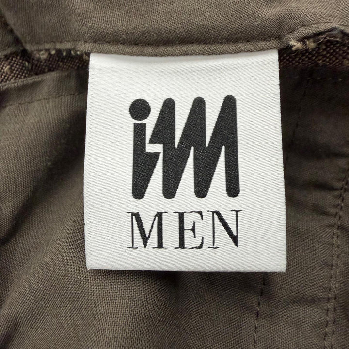 極美品▼IM MEN ISSEY MIYAKE アイムメン イッセイミヤケ 26SS LA61FF037 リネン ウール ツイード ハイウエスト タック パンツ 2 正規品