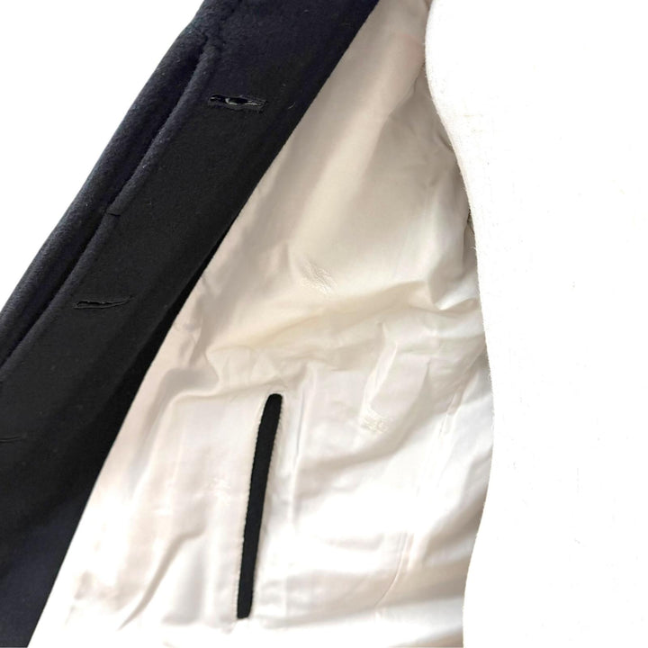 美品△Burberrys バーバリー ヴィンテージ ウール カシミヤ プレステージコレクション ベルト付 ロング ステンカラーコート ブラック 7AR