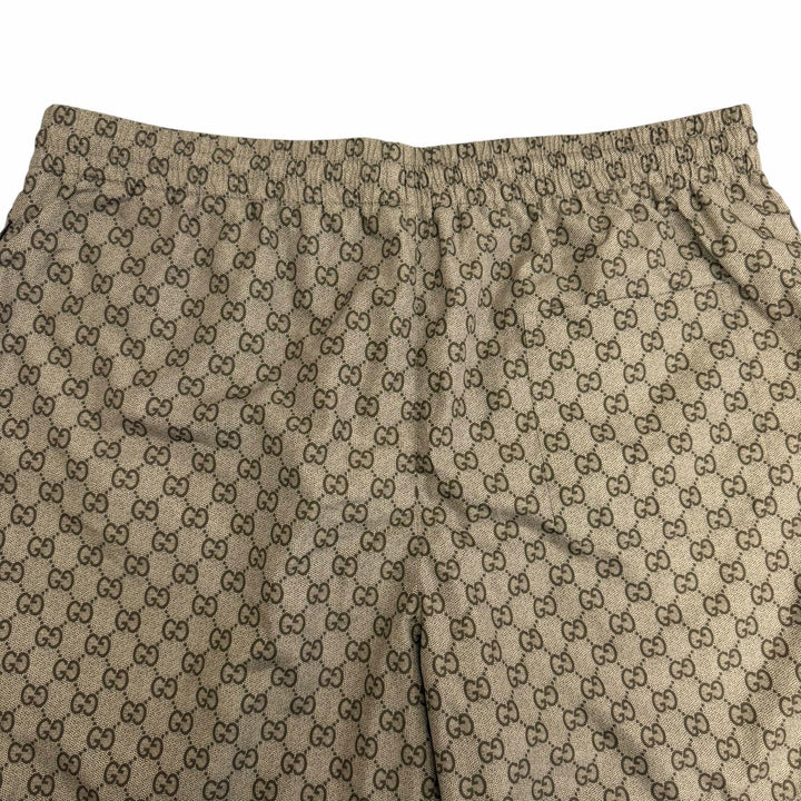 極美品□GUCCI グッチ 26SS 864932 GGプリント スイムショーツ ショートパンツ ベージュ 52 イタリア製 正規品 メンズ 箱・保存袋付き