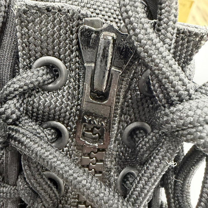 極美品☆MONCLER GENIUS 4 HYKE モンクレール ジーニアス 4 ハイク DESERTYX ロゴデザイン ZIP UP ショートブーツ ブラック 36 伊製