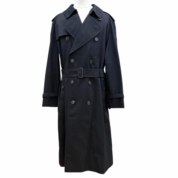 美品▼BURBERRY LONDON バーバリーロンドン 裏ノバチェック柄 カシミヤ混ライナー付き 2WAY トレンチコート 96-180-7(L相当) 正規品
