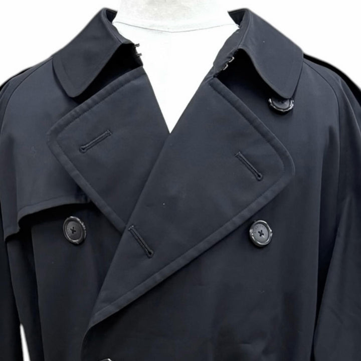 美品▼BURBERRY LONDON バーバリーロンドン 裏ノバチェック柄 カシミヤ混ライナー付き 2WAY トレンチコート 96-180-7(L相当) 正規品