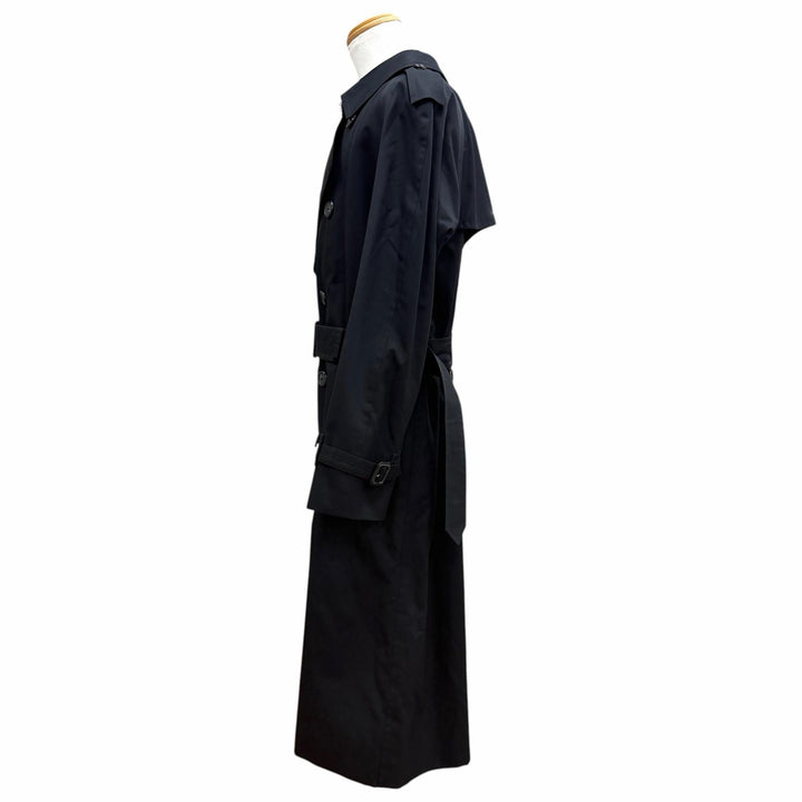 美品▼BURBERRY LONDON バーバリーロンドン 裏ノバチェック柄 カシミヤ混ライナー付き 2WAY トレンチコート 96-180-7(L相当) 正規品