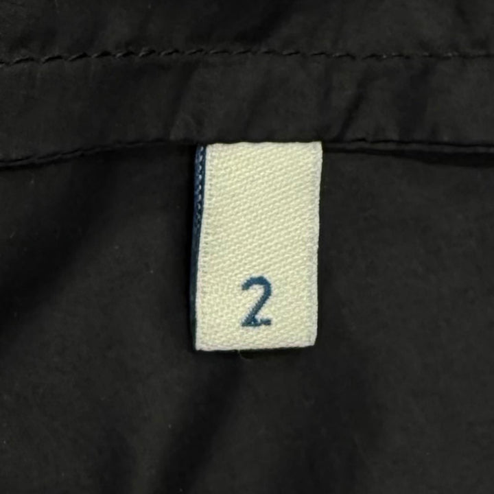 未使用品★MONCLER モンクレール 2023年製 FEGEO ロゴワッペン フード付 ZIP UP ウインドブレーカー ナイロンジャケット 黒 2 正規品