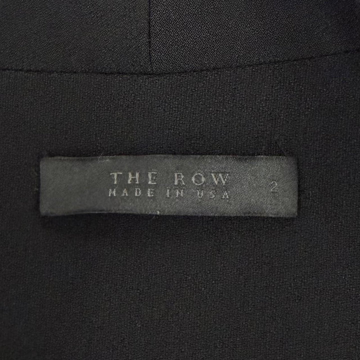 美品☆THE ROW ザロウ ノースリーブ ベルトラップ ドレス ワンピース ブラック シルバー金具 2 USA製 正規品 レディース