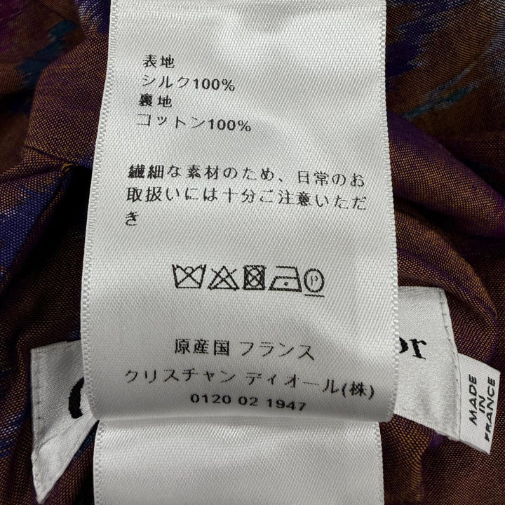 未使用品☆Christian Dior クリスチャンディオール 121M01A6668 シルク100％ 花柄・総柄デザイン リバーシブル キモノコート 40 正規品