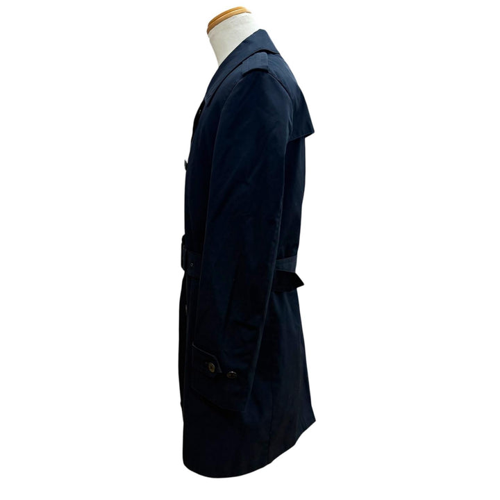 美品▼Paul Smith ポールスミス コットン100% 中綿入りライナー付き トレンチコート ダークネイビー L 日本製 正規品 メンズ ビジネス◎