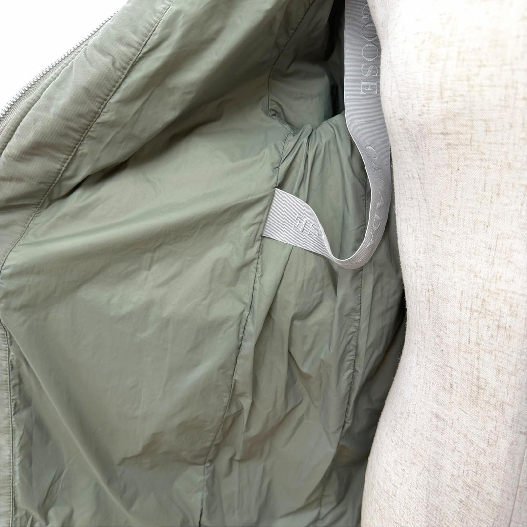 極美品△CANADA GOOSE カナダグース 2279WT Alessia Coat ロゴワッペン フード付き ダブルニードルキルティング ダウンコート XS 正規品