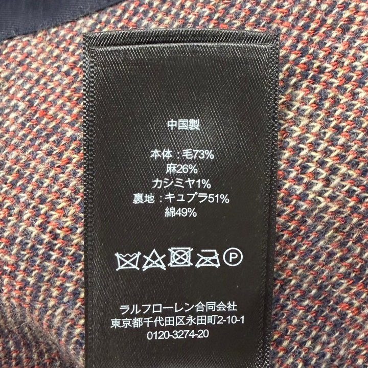 未使用品▼RRL ダブルアールエル ウール リネン カシミヤ混 ワークシャツセーター 長袖シャツ ネイビー L 正規品 メンズ 定価129800円