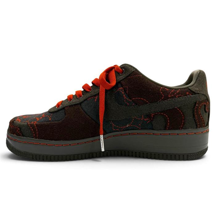 未使用品▼NIKE ナイキ 363171-031 Air Force 1 Low Supreme TZ Maharam レザー スニーカー カーキ ブラウン グレー 26 メンズ 箱付き