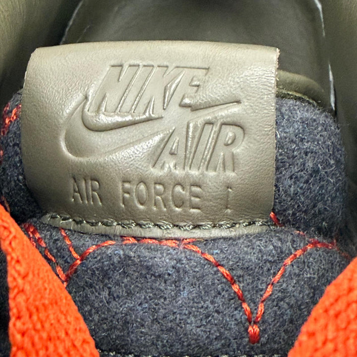 未使用品▼NIKE ナイキ 363171-031 Air Force 1 Low Supreme TZ Maharam レザー スニーカー カーキ ブラウン グレー 26 メンズ 箱付き