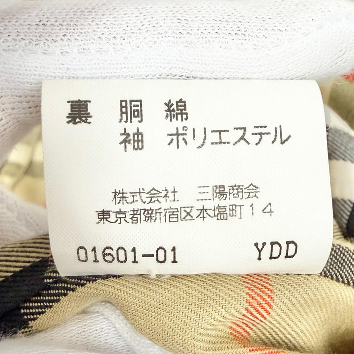 美品△BURBERRY LONDON バーバリーロンドン コットン100% 裏地ノバチェック柄 ウールライナー付き ステンカラーコート ベージュ 9 正規品