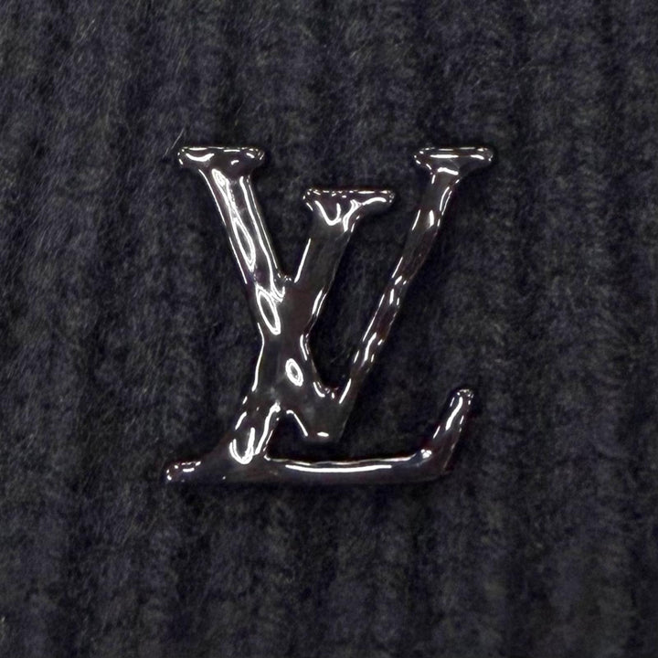 極美品▼LOUIS VUITTON ルイヴィトン 2024年製 MP3246 ビーニー LV アヘッド カシミヤ100% 帽子 ニットキャップ ブラック 正規品 メンズ