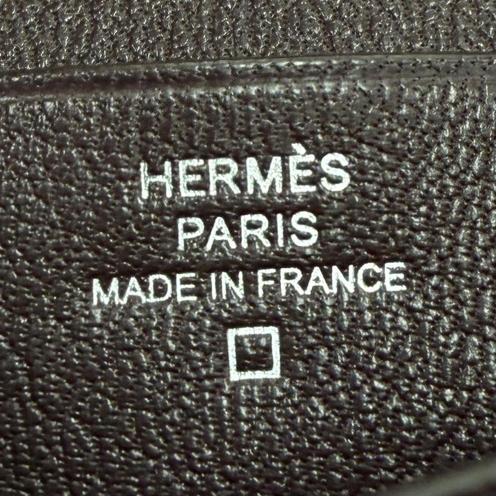 極美品▼HERMES エルメス MC2 フレミング アリゲーターマット レザーウォレット 二つ折り 長財布 ハバナ K刻印 フランス製 メンズ 箱付き