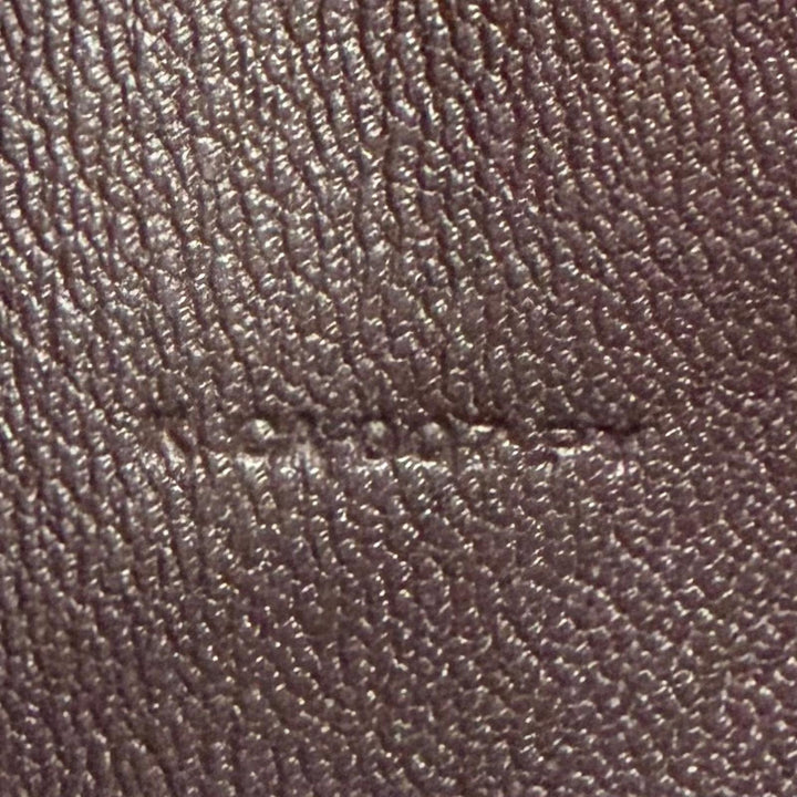 極美品▼HERMES エルメス MC2 フレミング アリゲーターマット レザーウォレット 二つ折り 長財布 ハバナ K刻印 フランス製 メンズ 箱付き