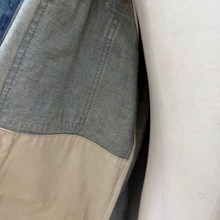 美品▼RICK OWENS DRKSHDW リックオウエンス ダークシャドウ DU01F4755 OUTERSHIRT デニムジャケット ブルー S イタリア製 メンズ