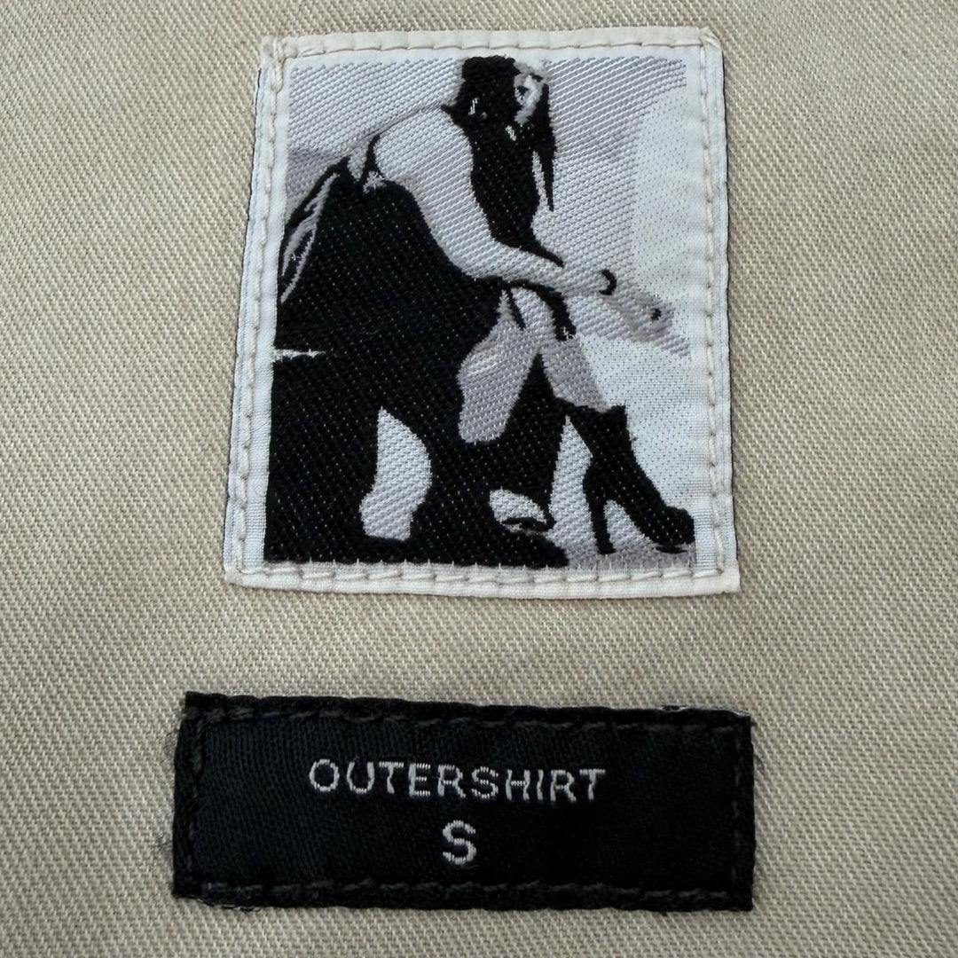 美品▼RICK OWENS DRKSHDW リックオウエンス ダークシャドウ DU01F4755 OUTERSHIRT デニムジャケット ブルー S イタリア製 メンズ
