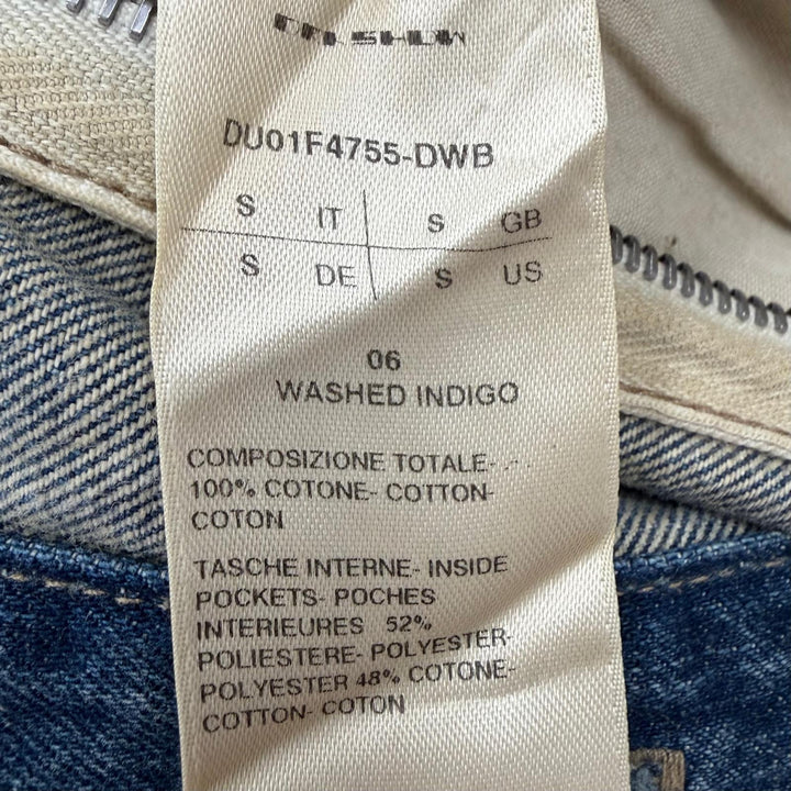 美品▼RICK OWENS DRKSHDW リックオウエンス ダークシャドウ DU01F4755 OUTERSHIRT デニムジャケット ブルー S イタリア製 メンズ