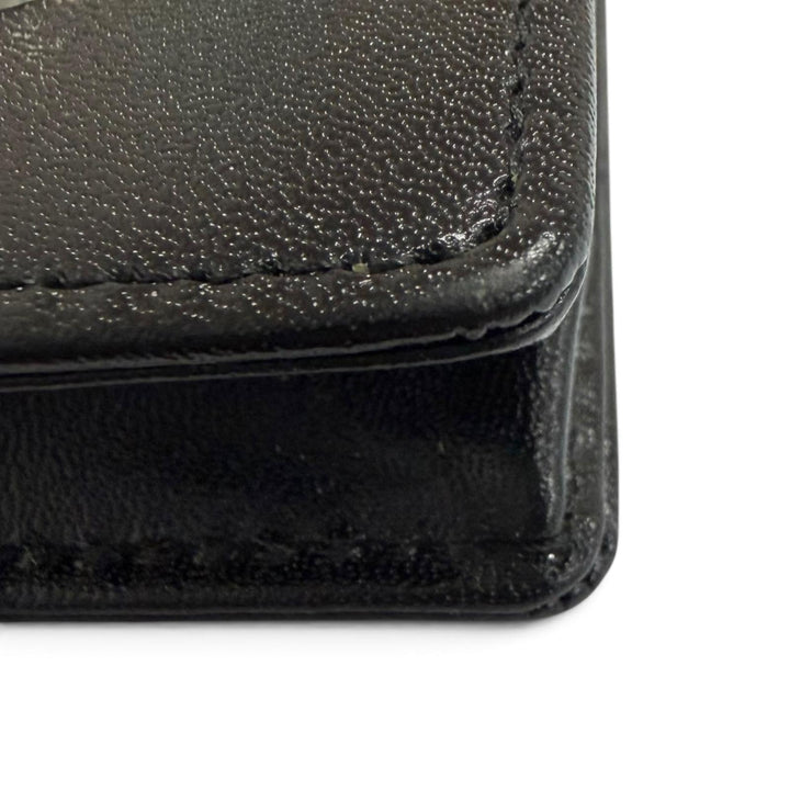 極美品□MONTBLANC モンブラン レザー ホワイトスター 二本用 ペンポーチ ペンケース ブラック メンズ レディース オススメ