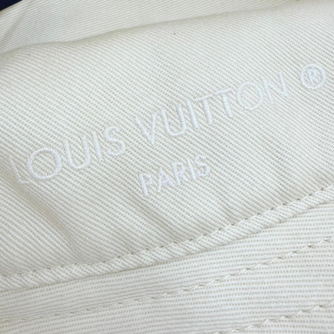 美品☆LOUIS VUITTON ルイヴィトン 2022年製 M77792 モノグラム・シャンポー LVバケーション バケットハット リバーシブル クリーム 正規品